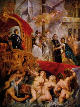 Петер Пауль Рубенс. Прибытие Марии Медичи  во Францию для бракосочетания с Генрихом IV