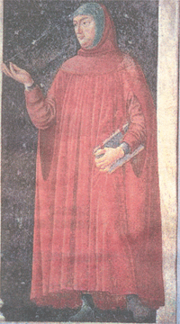 Francesco Petrarca di Andrea del Castagno, 1450