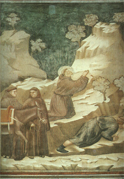 Giotto, Il miracolo della sorgente